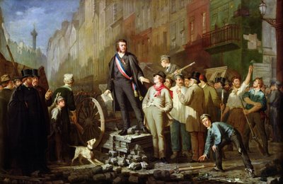 Alphonse Baudin sulla barricata di Faubourg Saint-Antoine, 3 dicembre 1851 da Ernest Louis Pichio